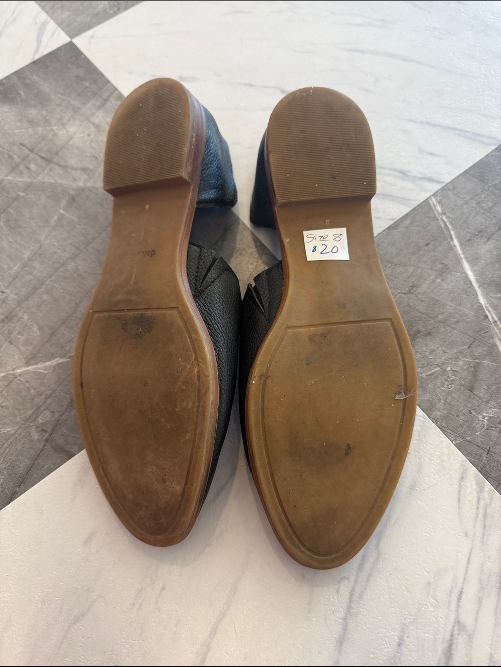 Dolce Vita Black Leather Slip-On Loafers - Picture 3 of 5